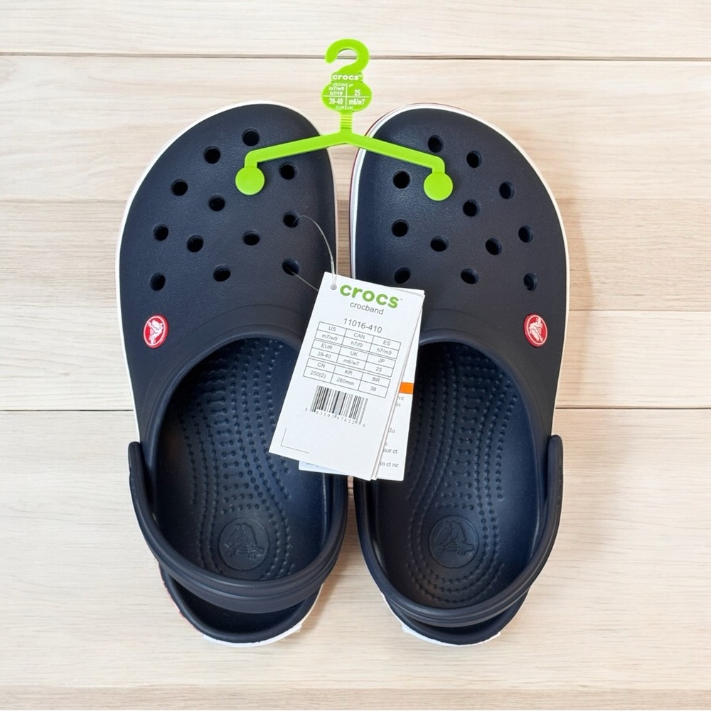 CROCS Unisex Adult Crocband Clog Navy Sandals NWT Multi Sizes